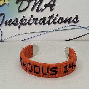 Adjustable Handmade Bible Scripture Embroidered Bracelet